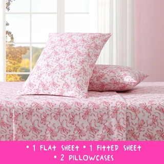 Thumbnail 10: Betsey Johnson Betsey Johnson Ballet Bows Twin Sheet Set 