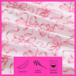 Thumbnail 9: Betsey Johnson Betsey Johnson Ballet Bows Twin Sheet Set 