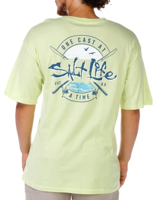 Thumbnail 1: Salt Life Salt Life Mens One Cast At A Time T-Shirt 