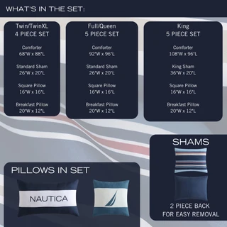 Thumbnail 26: Nautica Nautica Colton 4 Pc. Comforter & Sham Set 