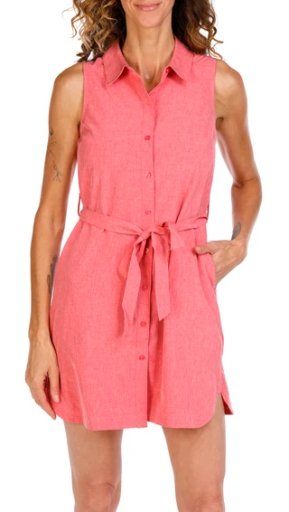 Thumbnail 1: REEL LEGENDS Reel Legends Petite Outdoor Sleeveless Woven Dress 