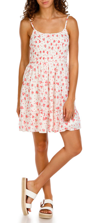 Thumbnail 4: Pink Rose Pink Rose Juniors Sleeveless Floral Tiered Dress 