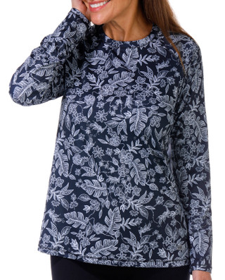 Thumbnail 1: REEL LEGENDS Reel Legends Womens Reel-Tec Print Long Sleeve Top 