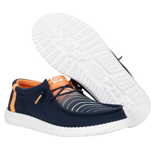 Thumbnail 6: Hey Dude Hey Dude Mens Wally Surf Waves Canvas Shoes 