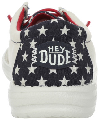 Thumbnail 4: Hey Dude Hey Dude Boys Wally Americana Casual Tie Shoe 