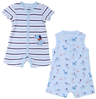 Thumbnail 2: Little Me Baby Boys 2-pc. Romper Set 