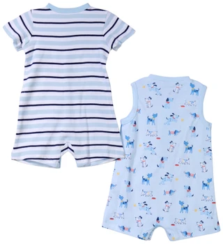 Thumbnail 6: Little Me Baby Boys 2-pc. Romper Set 