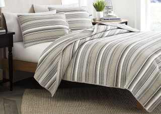 Thumbnail 2: Stone Cottage Stone Cottage Fresno Neutral 2-pc. Twin Quilt Set 