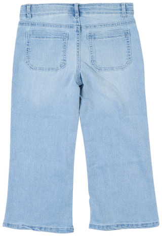 Thumbnail 2: Squeeze Blue Spice Marine Cropped Little Girls Jeans 