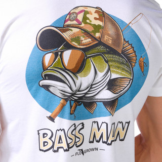 Thumbnail 2: FloGrown Men's Bass Man Graphic T-Shirt 