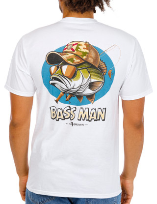 Thumbnail 2: FloGrown Men's Bass Man Graphic T-Shirt 