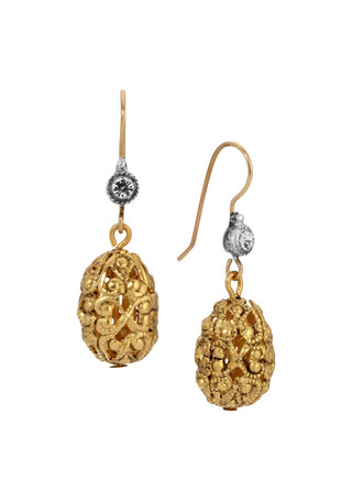 Thumbnail 1: 1928 Jewelry 1928 Jewelry Filigree Bead Crystal Drop Wire Earrings 