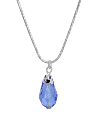 Thumbnail 1: 1928 Jewelry Silver Tone Teardrop Bead Necklace 