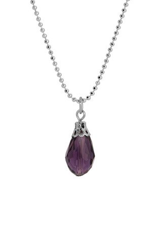 Thumbnail 1: 1928 Jewelry Teardrop Bead Ball Chain Necklace 