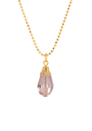 Thumbnail 1: 1928 Jewelry Teardrop Bead Ball Chain Necklace 