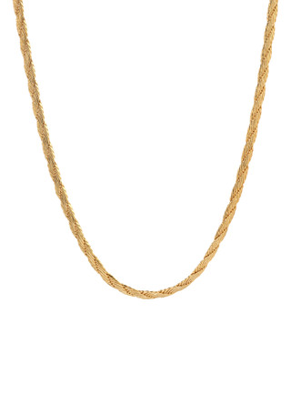 Thumbnail 1: 1928 Jewelry 1928 Jewelry 14k Gold Dipped Cobra Chain Necklace 