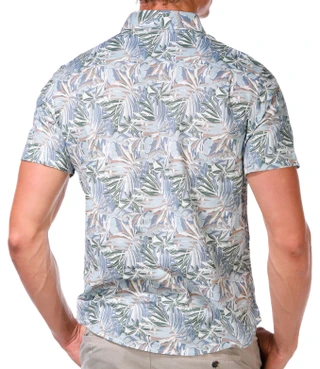 Thumbnail 3: Report Collection Report Collection Men's Tropical Print Button Down Shirt 
