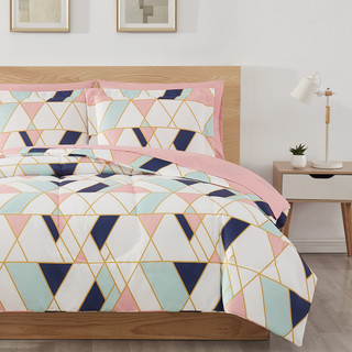 Thumbnail 6: Style 212 Style 212 Geo Pink 7 Piece Bed in a Bag 