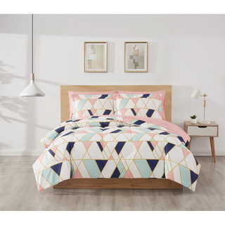 Thumbnail 3: Style 212 Style 212 Geo Pink 7 Piece Bed in a Bag 
