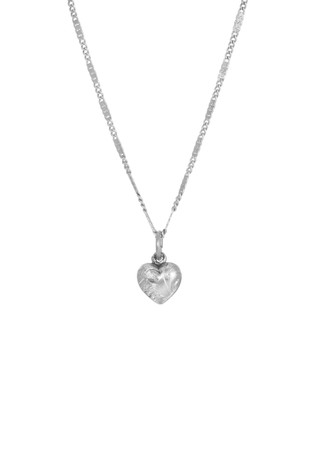 Thumbnail 1: 1928 Jewelry Silver Tone Small Heart Necklace 