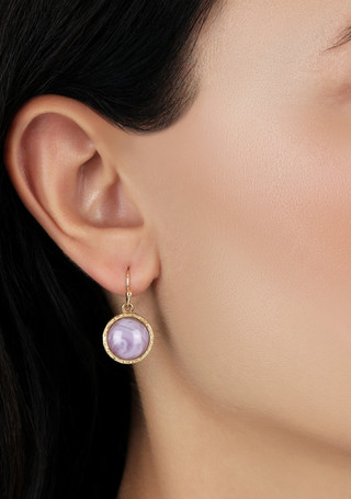 Thumbnail 2: 1928 Jewelry 1928 Jewelry Round Color Stone Wire Earrings 