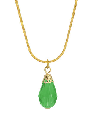 Thumbnail 1: 1928 Jewelry Gold Tone Teardrop Bead Necklace 