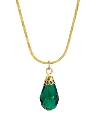Thumbnail 2: 1928 Jewelry Gold Tone Teardrop Bead Necklace 