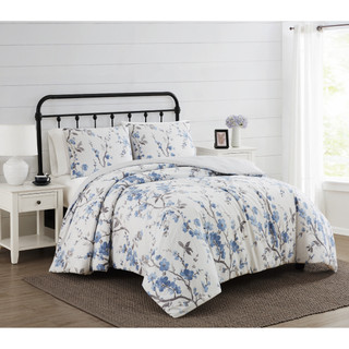 Thumbnail 2: CANNON Cannon Kasumi Floral 3 Piece Duvet Cover Set 