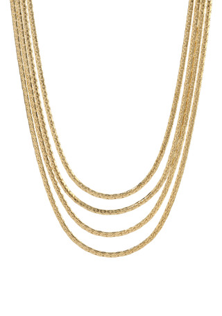 Thumbnail 1: 1928 Jewelry 1928 Jewelry Gold Tone 4 Chain Adjustable Necklace 