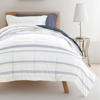 Thumbnail 3: IENJOY HOME 8 Piece Stone Patterned Comforter Dorm Set Bundle 
