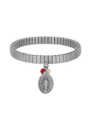 Thumbnail 1: SYMBOLS OF FAITH Symbols of Faith Miraculous Medal Charm Stretch Bracelet 
