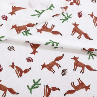 Thumbnail 5: Eddie Bauer Eddie Bauer Fox Trail Cotton Flannel Sheet Set 