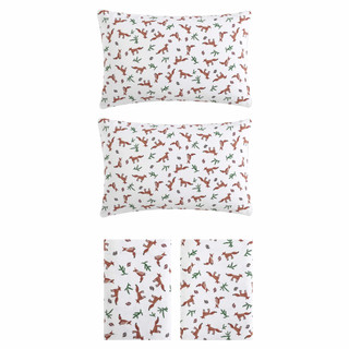 Thumbnail 3: Eddie Bauer Eddie Bauer Fox Trail Cotton Flannel Sheet Set 
