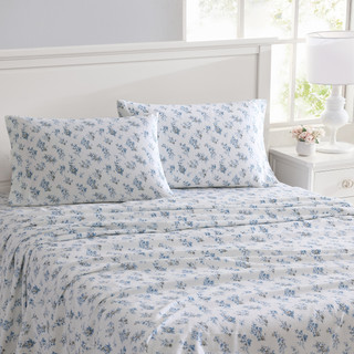 Thumbnail 10: Laura Ashley Laura Ashley Audrey Cotton Flannel Sheet Set 