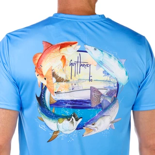 Thumbnail 2: Guy Harvey Guy Harvey Men's Short Sleeve Performance Shirt 