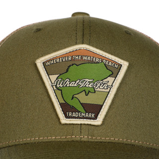 Thumbnail 3: WHAT THE FIN What The Fin Mens Founders Bass Snapback Trucker Hat 