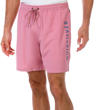 Thumbnail 1: Quiksilver Quiksilver Men's Solid Logo Volley Shorts 