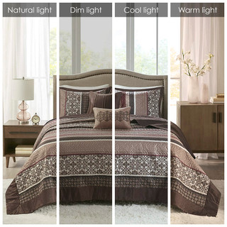 Thumbnail 2: Madison Park Madison Park Princeton 5 Pc. Jacquard Bedspread Set 