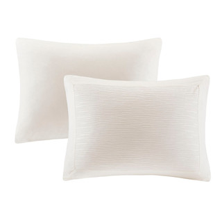 Thumbnail 4: N NATORI N Natori Hanae Cotton Blend Yarn Dyed Comforter Set 