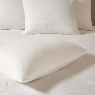 Thumbnail 2: N NATORI N Natori Hanae Cotton Blend Yarn Dyed Comforter Set 