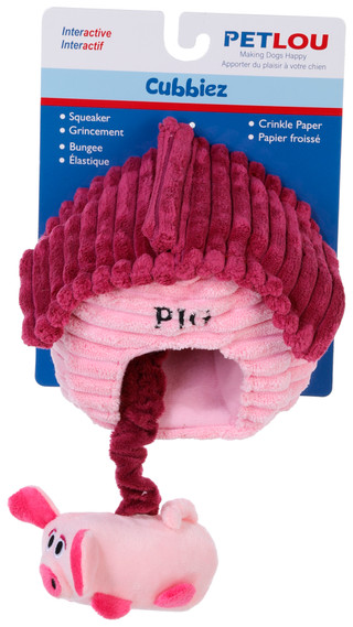 Thumbnail 3: Petlou Petlou 6 in Cubbiez Pig Dog Toy 
