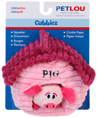 Thumbnail 1: Petlou Petlou 6 in Cubbiez Pig Dog Toy 