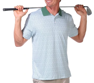 Thumbnail 8: Kenneth Cole Kenneth Cole Men's Palm Tree Print Polo Shirt 