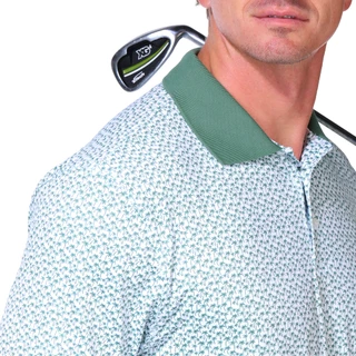 Thumbnail 4: Kenneth Cole Kenneth Cole Men's Palm Tree Print Polo Shirt 