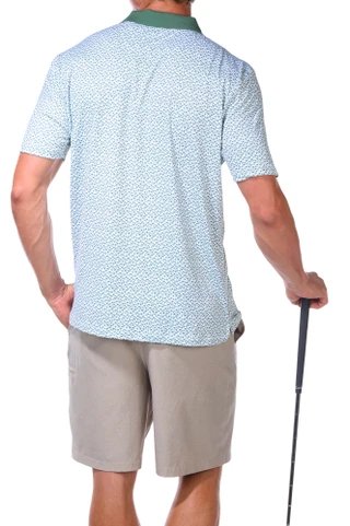 Thumbnail 6: Kenneth Cole Kenneth Cole Men's Palm Tree Print Polo Shirt 