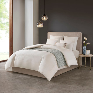 Thumbnail 1: N NATORI N Natori Hanae Cotton Blend Yarn Dyed Duvet Cover Set 