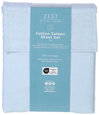Thumbnail 3: Zest Kitchen + Home ZEST Kitchen + Home Sateen Cotton Sheet Set 
