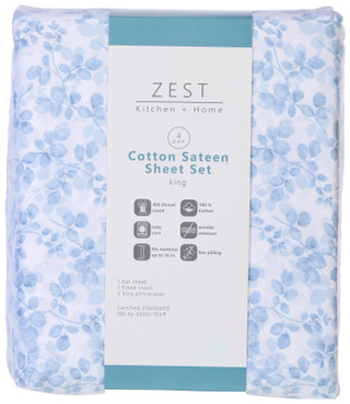 Thumbnail 1: Zest Kitchen + Home Zest Kitchen + Home 4 Pc Floral Sheet Set 