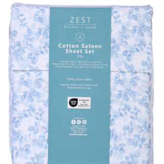Thumbnail 3: Zest Kitchen + Home Zest Kitchen + Home 4 Pc Floral Sheet Set 