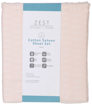 Thumbnail 1: Zest Kitchen + Home ZEST Kitchen + Home Sateen Cotton Arches Sheet Set 
